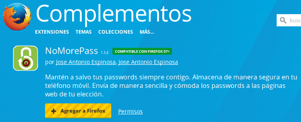 Ya tenemos NoMorePass en Mozilla